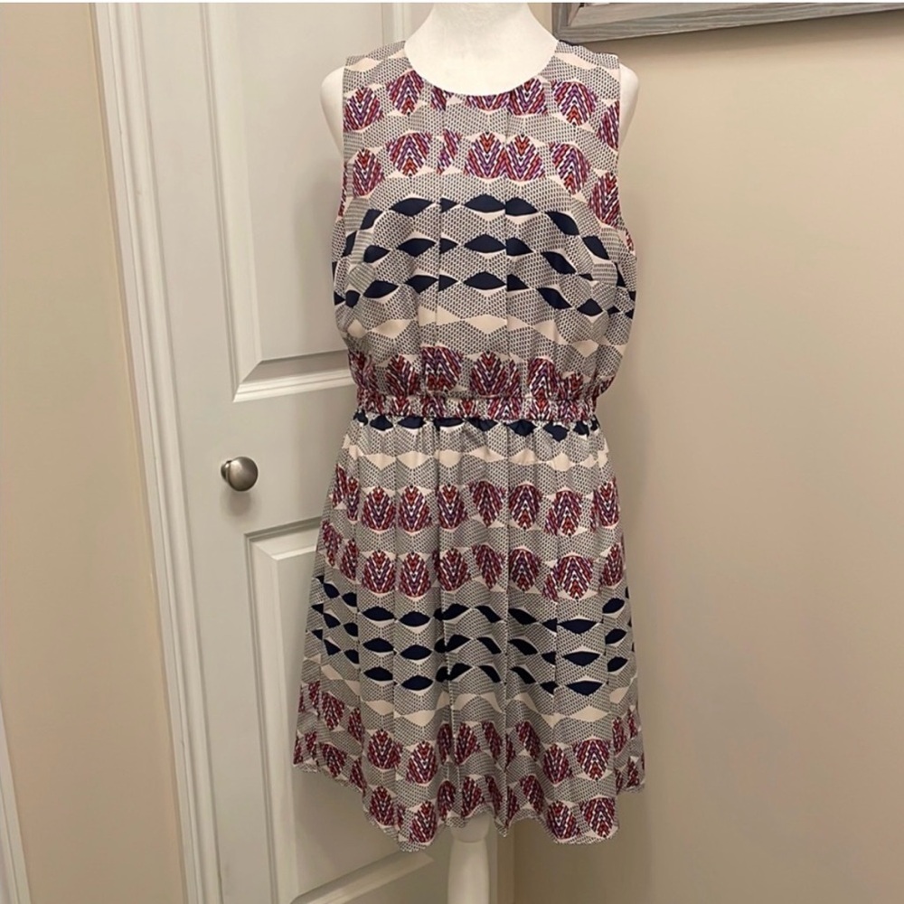 Donna Morgan Sleeveless Midi Sundress Sze 12 - Picture 2 of 16
